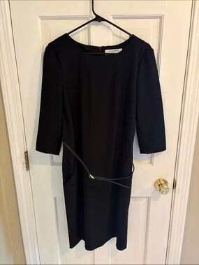 black dress with vest Black Vest Dress with Lace Lining, L